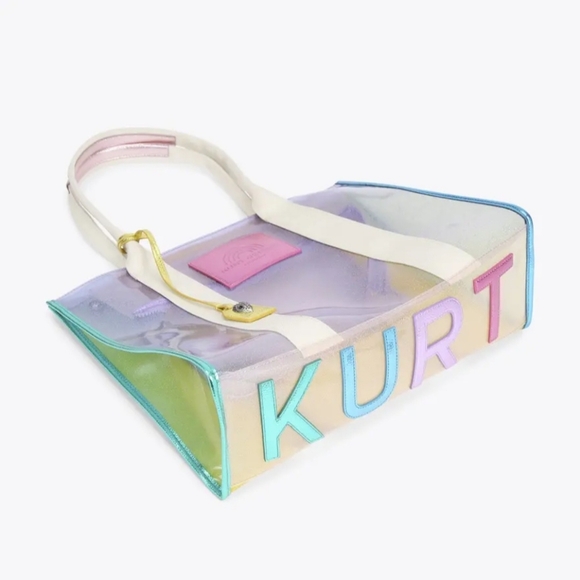 Kurt Geiger Large Southbank Iridescent Vinyl Tote Bag, NWT - Picture 7 of 9